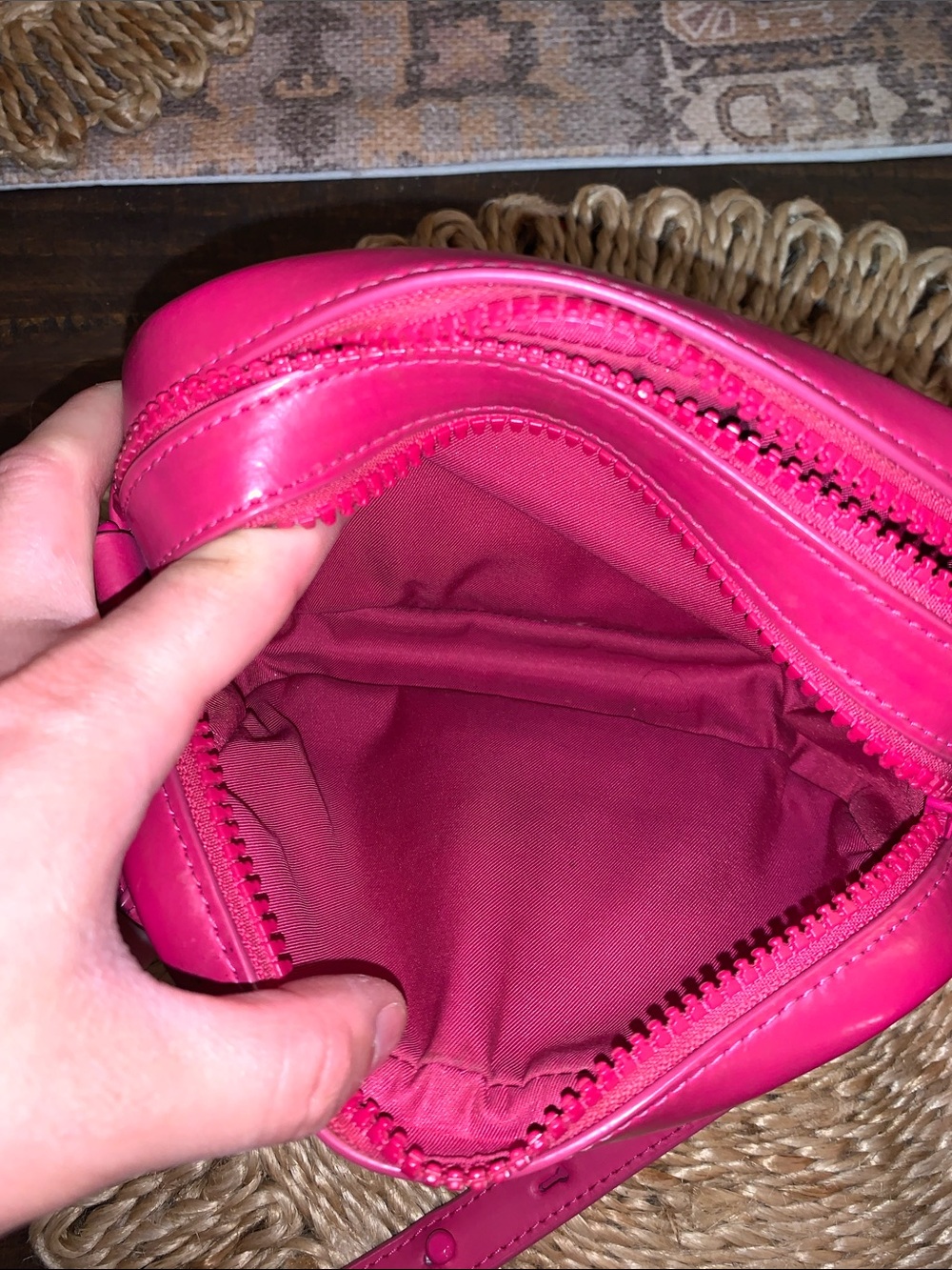 Tory Burch Perry Bombe Mini Crossbody Camera Bag in Pink - Picture 11 of 14